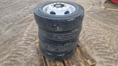 4x 225/70R19.5 Tyres & Rims - 3