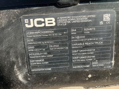 2022 JCB 525-60 Telehandler - 23