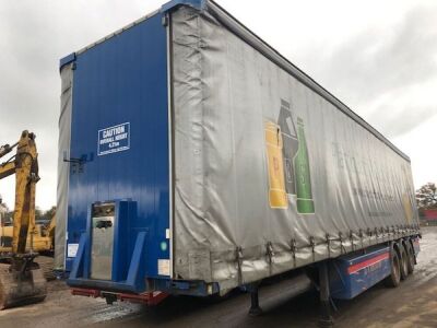 2003 Fruehauf Triaxle Curtainside Trailer