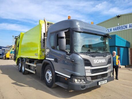 2019 Scania L320 6x2 Rear Steer Refuse Lorry