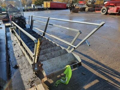 2 x Steel Container Stairs 