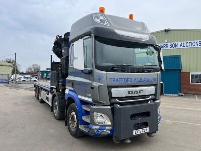 2019 DAF CF530 8x4 Rear Steer Crane Flat Rigid - 2