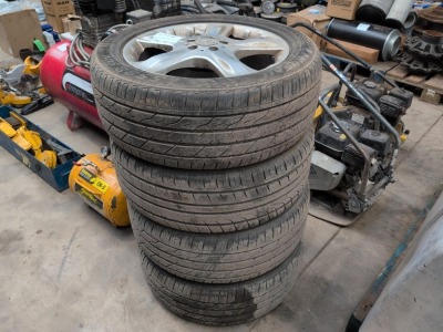 4 x Mercedes Alloy Wheels & Tyres