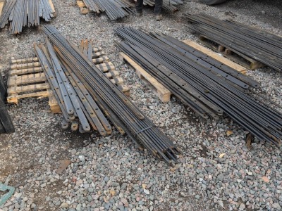 2 x Pallets of Rought Iron Fencing