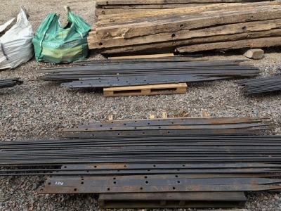 2 x Pallets of Rought Iron Fencing