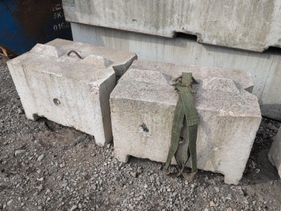 4 x 3ft x 2ft Concrete Blocks