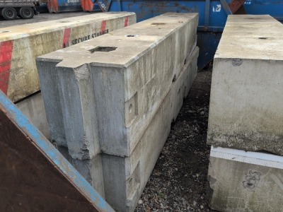 2 x 12ft x 2ft Concrete Blocks