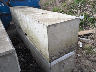 2 x 10ft x 2ft Concrete Blocks