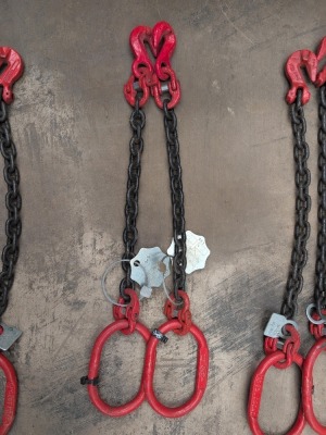 2 x Half Meter Single Leg Lifting Chain 