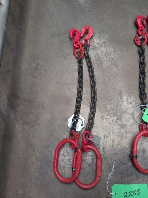 2 x Half Meter Single Leg Lifting Chain 