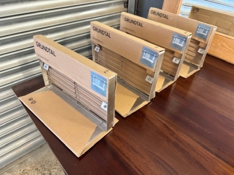 4x Unused Ikea Grundtal Metal Hanging Shelves