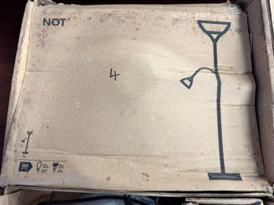 4x Unused IKEA 'NOT' Floor Standing Lamps - 5