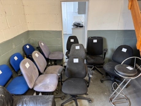 12x Chairs - Mainly Office Chairs