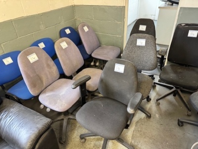 12x Chairs - Mainly Office Chairs - 3