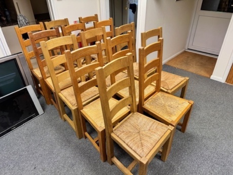 14x Wooden Dining Chairs
