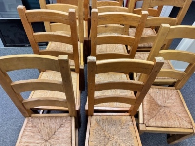 14x Wooden Dining Chairs - 3