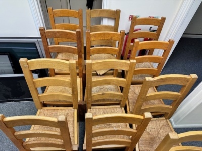 14x Wooden Dining Chairs - 4