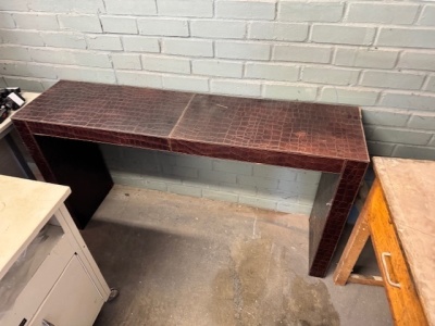 Metal Cabinet, Side Board & Wooden Desk - 3