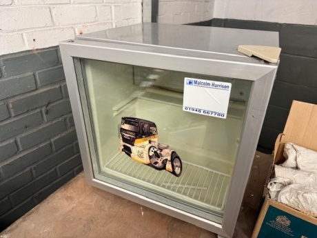 Counter Top Fridge with Glass Fronted Door