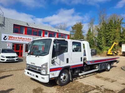 2012 Isuzu N75.190 4x2 Crew Cab Tilt & Slide With Spec Lift Recovery Truck