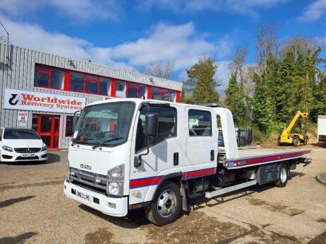 2012 Isuzu N75.190 4x2 Crew Cab Tilt & Slide With Spec Lift Recovery Truck