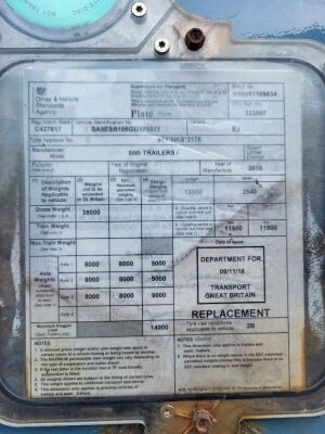 2016 BMI Triaxle Ejector Trailer - 9