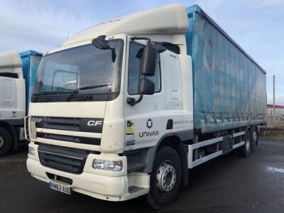 2013 DAF CF75 310 6x2 Rear Lift Curtainside Rigid