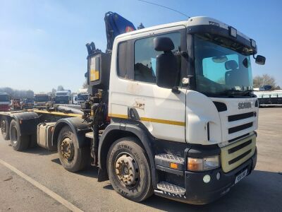 2011 Scania P400 8x2 Rearlift Crane Hook Loader