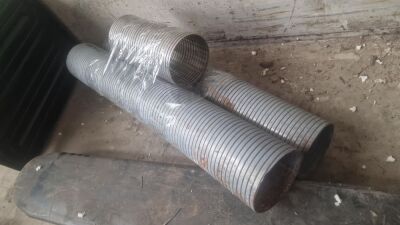 2x Flexi Exhaust Pipes - 604mm x 100mm - 2