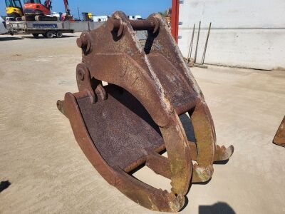 Mechanical Grab To Suit Excavator - 80mm Pins - 2
