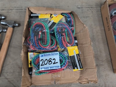 10 Packets of 3 Bungees 1m Long