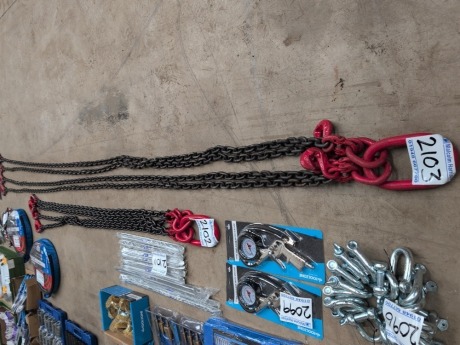 4½ Ton 4 Leg Lifting Chain 3m with Shortners