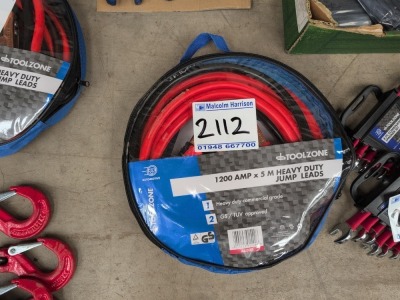 1200amp Heavy Duty Jump Leads 5m