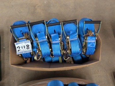 10 x 10m 5 Ton Ratchet Straps
