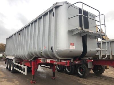 2014 Fruehauf Triaxle Bulk Alloy Body Tipping Trailer