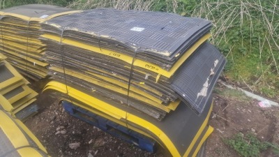 Pallet of Used Rubber Mats