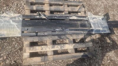 Unused 10 Meter 5 Rail Bolt Down Fencing