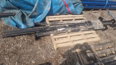 Unused 10 Meter 5 Rail Bolt Down Fencing