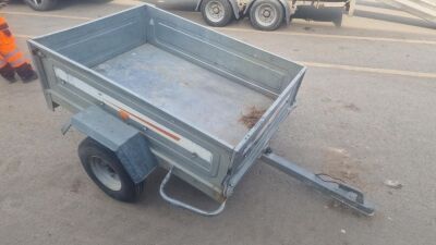 Single Axle ERDE 142 Drawbar Tipping Trailer