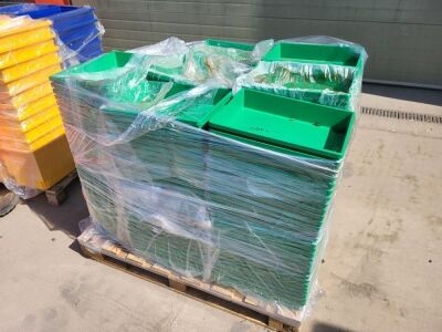 Pallet of Plastic Storage Boxes