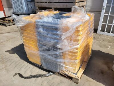 Pallet of Plastic Storage Boxes