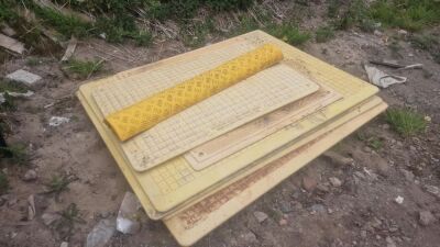 Quantity of Plastic Road Plates & 1x Cable/Hose Protector - 2
