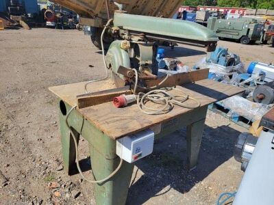 Large Vintage Wadkin Bursgreen 3 Phase Wood Chop Saw - 3