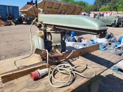 Large Vintage Wadkin Bursgreen 3 Phase Wood Chop Saw - 5