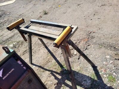 Chopsaw Wood Roller Support - 3