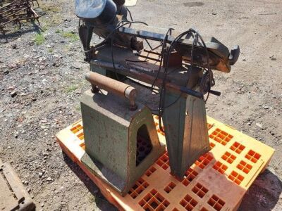 Steel Cutting Band Saw & Steel Roller Rest