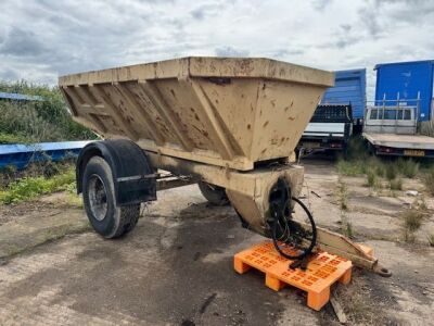 Single Axle Agricultural Hydraulic Tipping Trailer