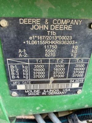 2019 John Deere 6155R 4WD Tractor - 10