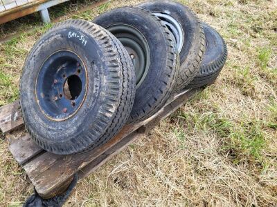 4x 5 Stud Wheels & Tyres