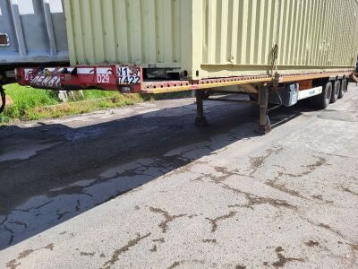 Krone Triaxle European Beavertail Flat Trailer